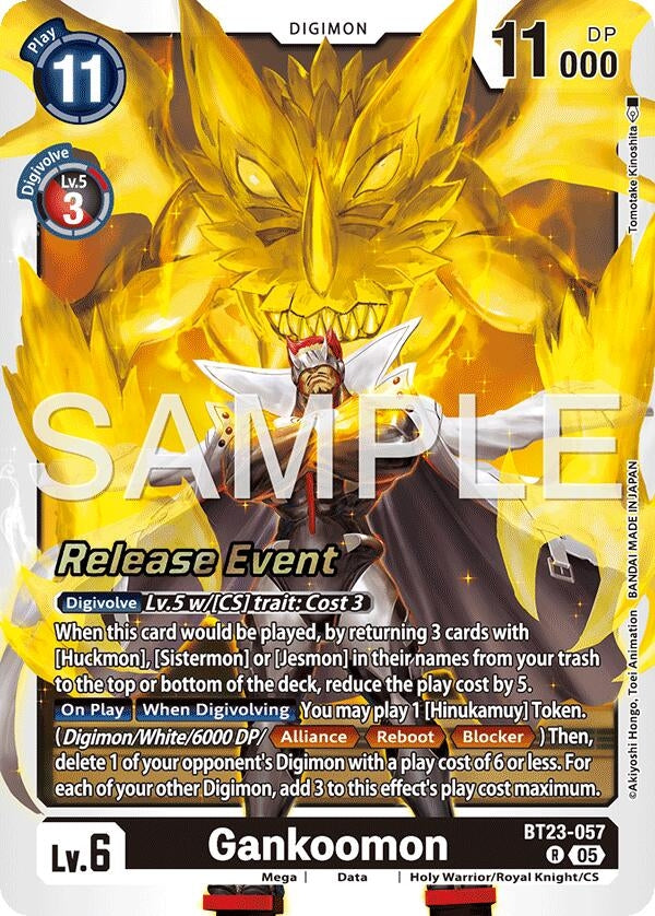 Image for Gankoomon (BT23-057 R) - Digimon Card Game