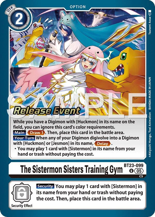 Image for The Sistermon Sisters Training Gym (BT23-099 U) - Digimon Card Game