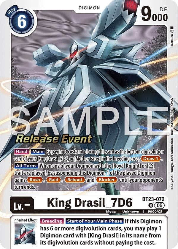 Image for King Drasil_7D6 (BT23-072 R) - Digimon Card Game