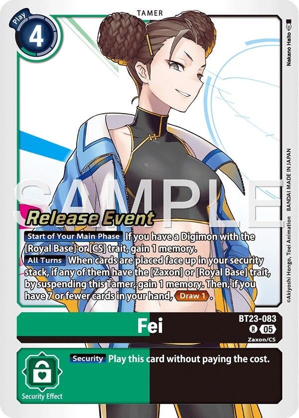 Image for Fei (BT23-083 R) - Digimon Card Game