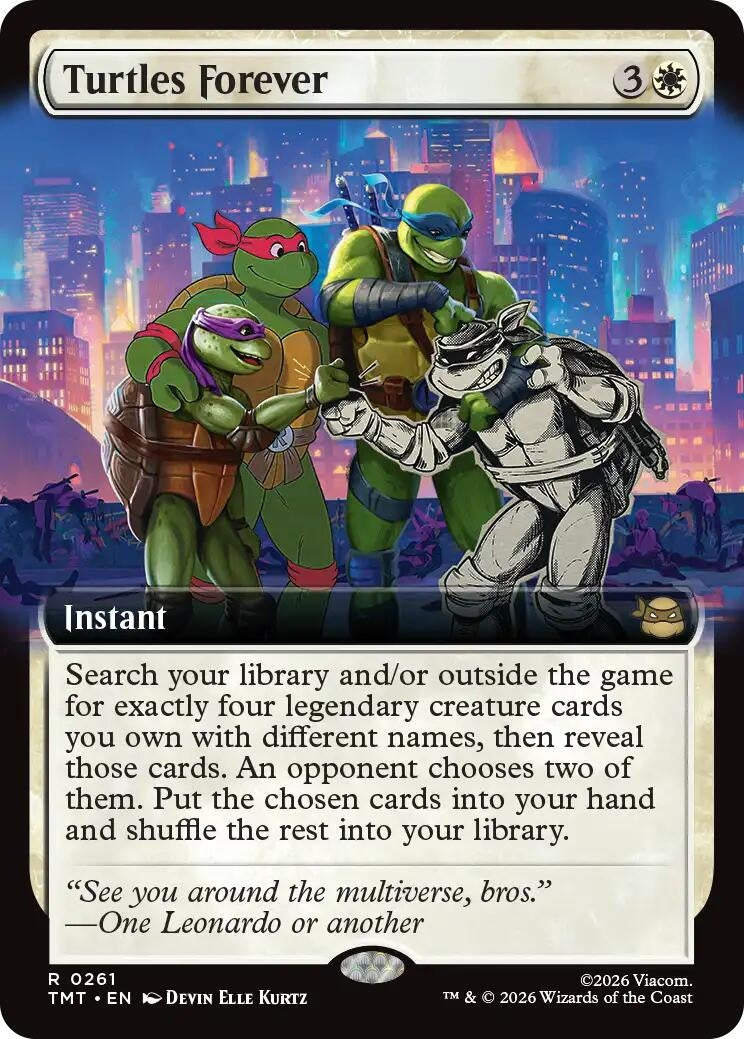 Image for Turtles Forever (Extended Art) (261) - Magic: The Gathering