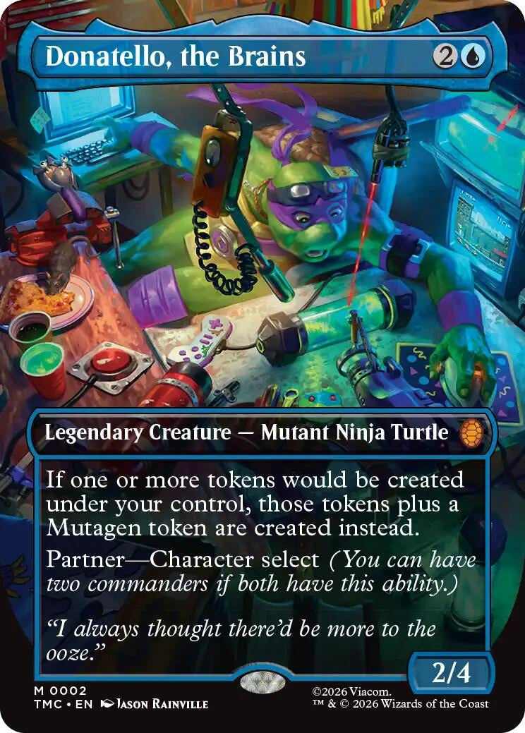 Image for Donatello, the Brains (Borderless) (2) (Commander: Teenage Mutant Ninja Turtles) - Magic: The Gathering