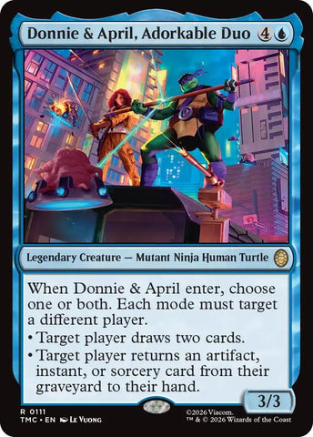 Image for Donnie & April, Adorkable Duo (111) (Commander: Teenage Mutant Ninja Turtles) - Magic: The Gathering