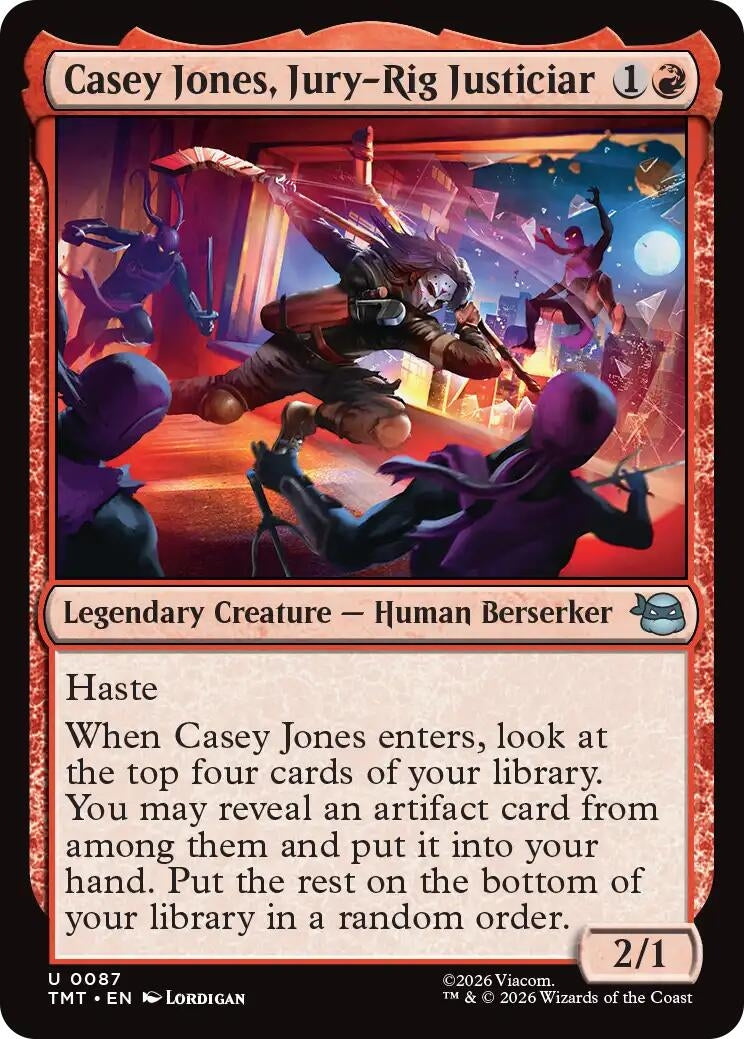 Image for Casey Jones, Jury-Rig Justiciar (87) (Teenage Mutant Ninja Turtles) - Magic: The Gathering