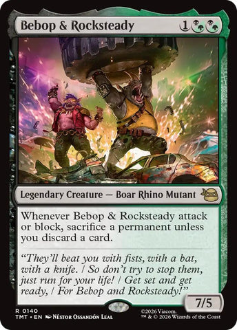 Image for Bebop & Rocksteady (140) (Teenage Mutant Ninja Turtles) - Magic: The Gathering