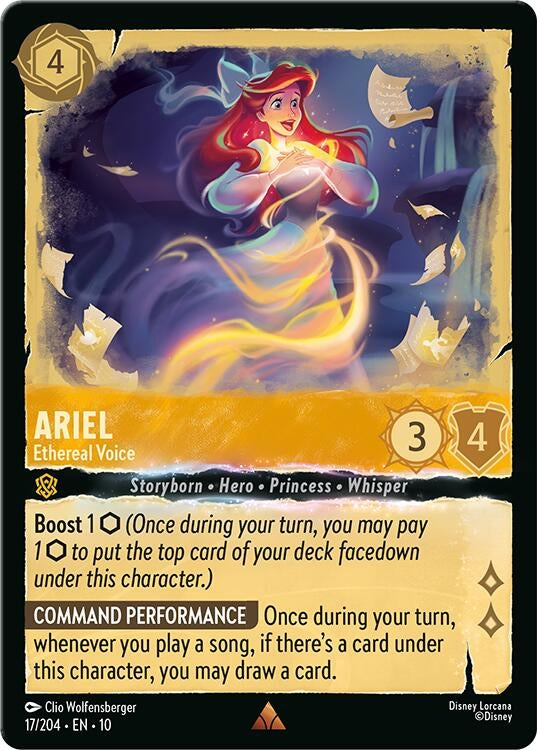 Image for Ariel - Ethereal Voice (17/204) (Whispers in the Well) - Disney Lorcana