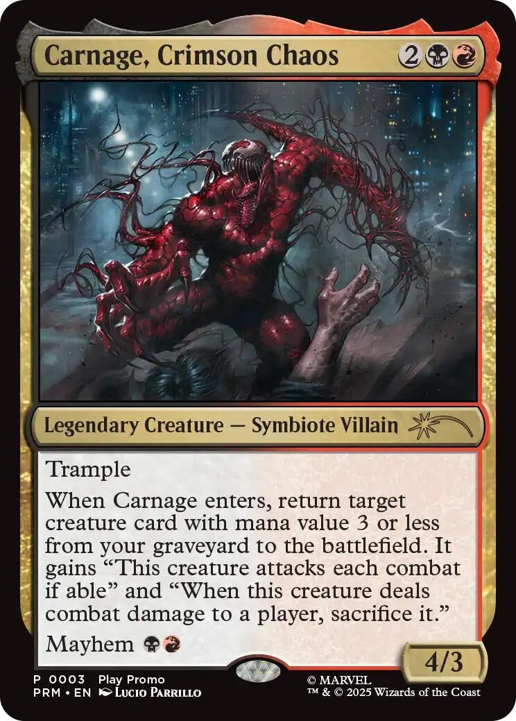 Carnage, Crimson Chaos (3) (Play Promos)