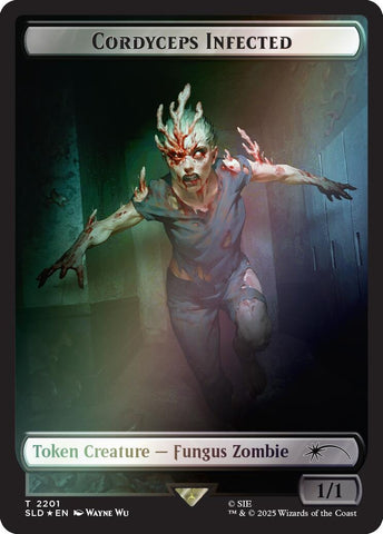 Image for Cordyceps Infected Token (2201) (Rainbow Foil) (2201) (Secret Lair Drop Series) - Magic: The Gathering