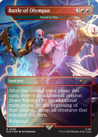 Image for Battle of Olympus - World at War (Rainbow Foil) (2208) (Secret Lair Drop Series) - Magic: The Gathering
