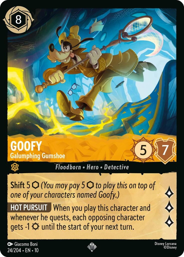 Image for Goofy - Galumphing Gumshoe (24/204) (Whispers in the Well) - Disney Lorcana