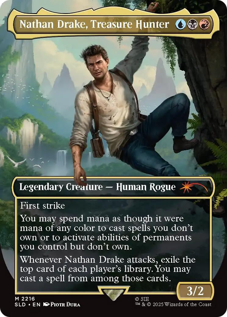 Image for Nathan Drake, Treasure Hunter (2216) (Secret Lair Drop Series) - Magic: The Gathering