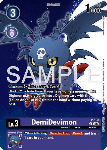 Image for DemiDevimon (Digimon Story: Time Stranger Promo Pack) (P - 198) - Digimon Card Game