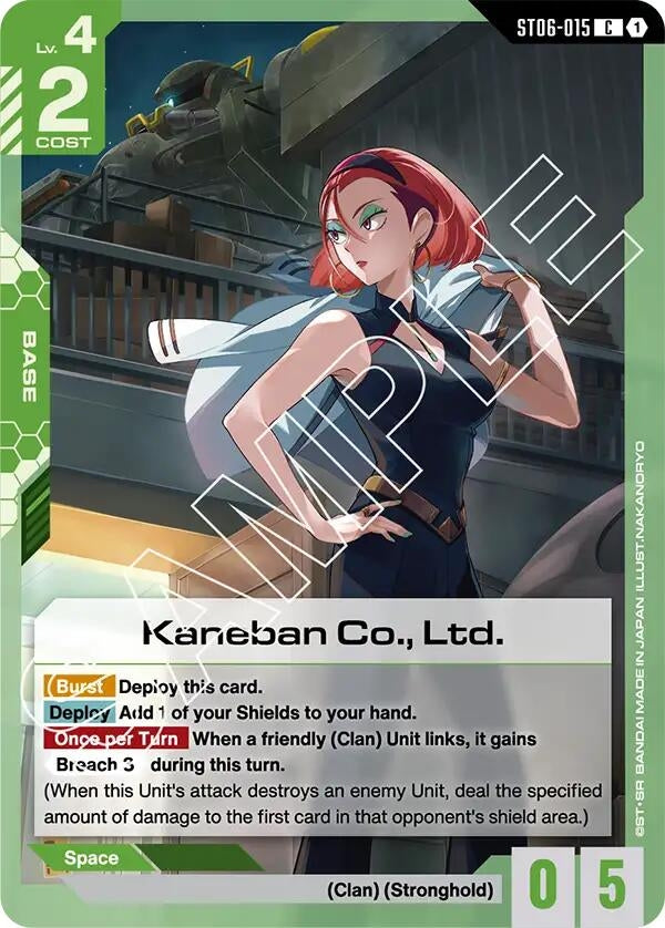 Image for Kaneban Co., Ltd. (ST06-015) (Starter Deck 06: Clan Unity) - Gundam Card Game