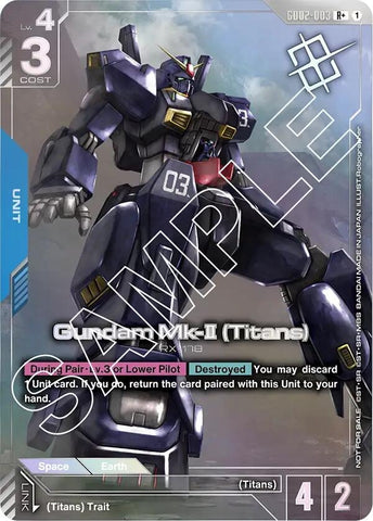 Image for Gundam Mk-II (Titans) (Store Tournament Winner Pack 02) (GD02-003) (Gundam Promotional Cards) - Gundam Card Game