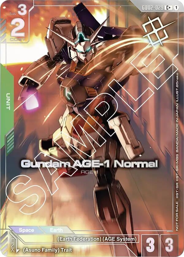 Image for Gundam AGE-1 Normal (Store Tournament Winner Pack 02) (GD02-029) (Gundam Promotional Cards) - Gundam Card Game