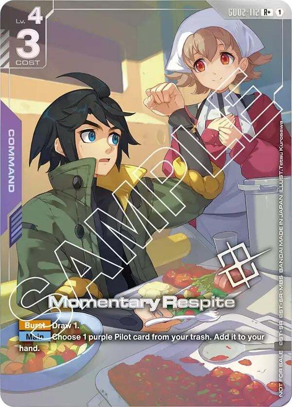 Image for Momentary Respite (Store Tournament Winner Pack 02) (GD02-112) (Gundam Promotional Cards) - Gundam Card Game