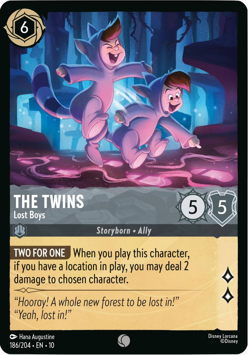 Image for The Twins - Lost Boys (186/204) (Whispers in the Well) - Disney Lorcana