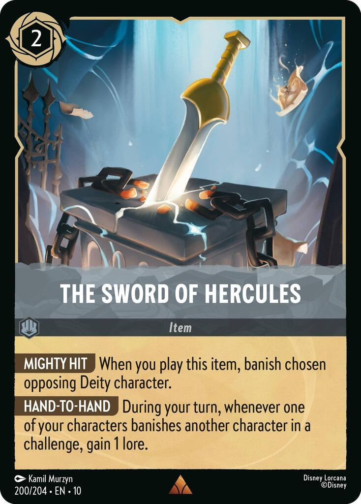Image for The Sword of Hercules (200/204) (Whispers in the Well) - Disney Lorcana