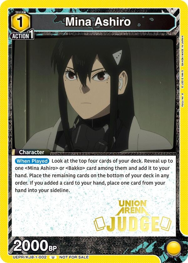 Image for Mina Ashiro (002) (Judge Pack) (UEPR/KJ8-1-002) - Union Arena