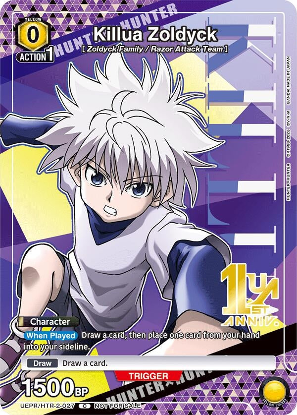 Image for Killua Zoldyck (027) (UEPR/HTR-2-027) - Union Arena