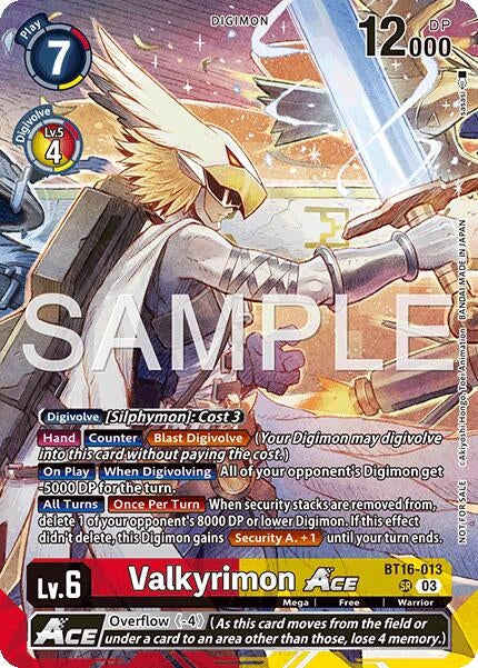 Image for Valkyrimon ACE (Participation) (BT16-013 SR) - Digimon Card Game
