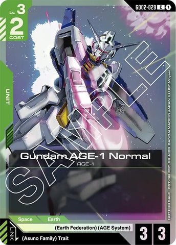 Image for Gundam AGE-1 Normal (GD02-029) (GD02 Release Event) (GD02-029) (Gundam Promotional Cards) - Gundam Card Game