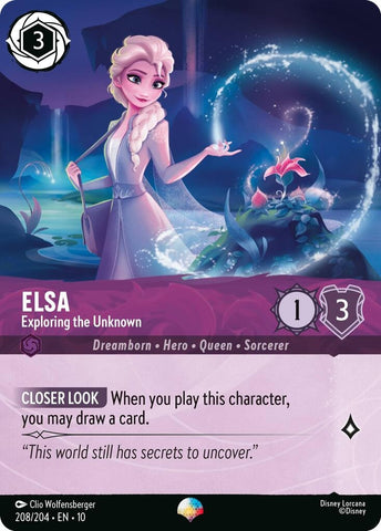 Image for Elsa - Exploring the Unknown (Epic) (208/204) (Whispers in the Well) - Disney Lorcana