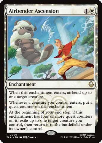 Image for Airbender Ascension (6) (Avatar: The Last Airbender) - Magic: The Gathering