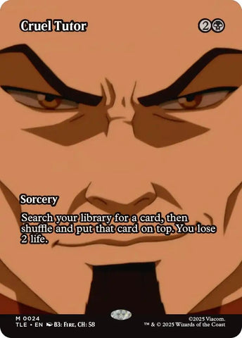 Image for Cruel Tutor (Borderless) (24) (Avatar: The Last Airbender: Eternal-Legal) - Magic: The Gathering