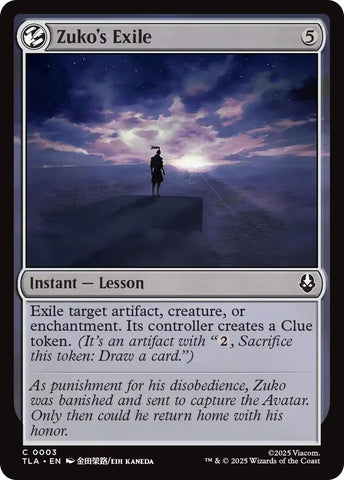 Image for Zuko's Exile (3) (Avatar: The Last Airbender) - Magic: The Gathering
