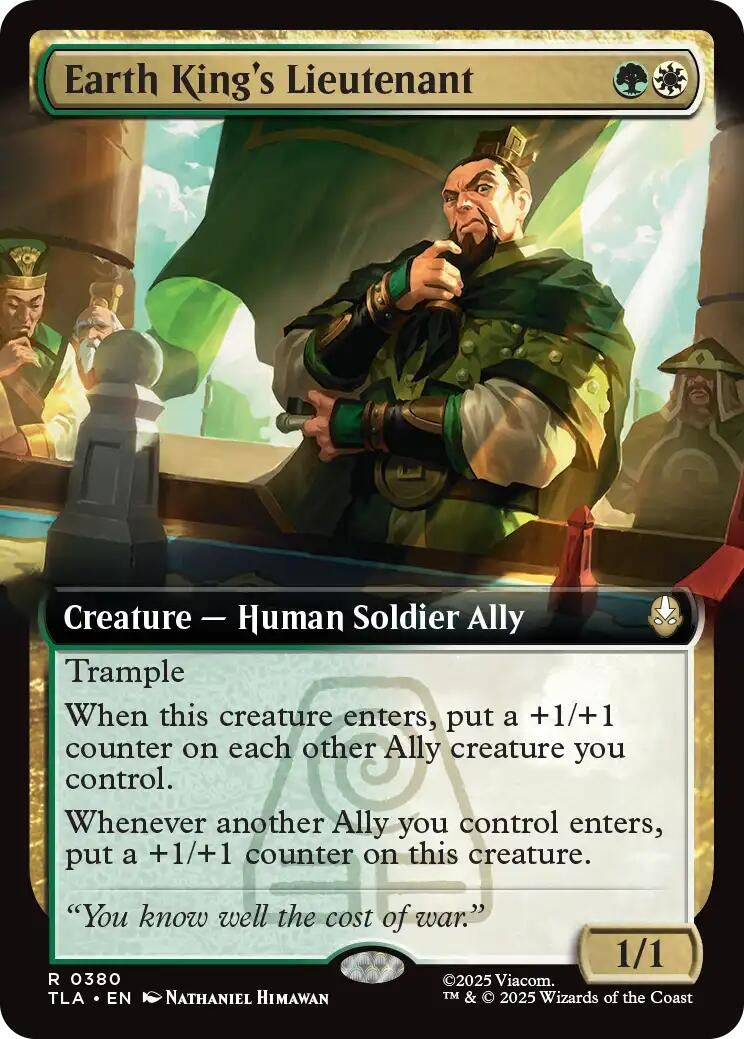 Image for Earth King's Lieutenant (Extended Art) (217) (Avatar: The Last Airbender) - Magic: The Gathering