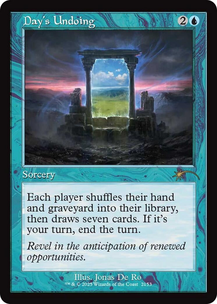 Image for Day's Undoing (Retro Frame) (2153) (Secret Lair Drop Series) - Magic: The Gathering