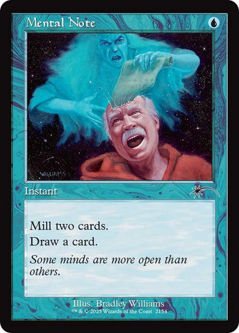 Image for Mental Note (Retro Frame) (2154) (Secret Lair Drop Series) - Magic: The Gathering