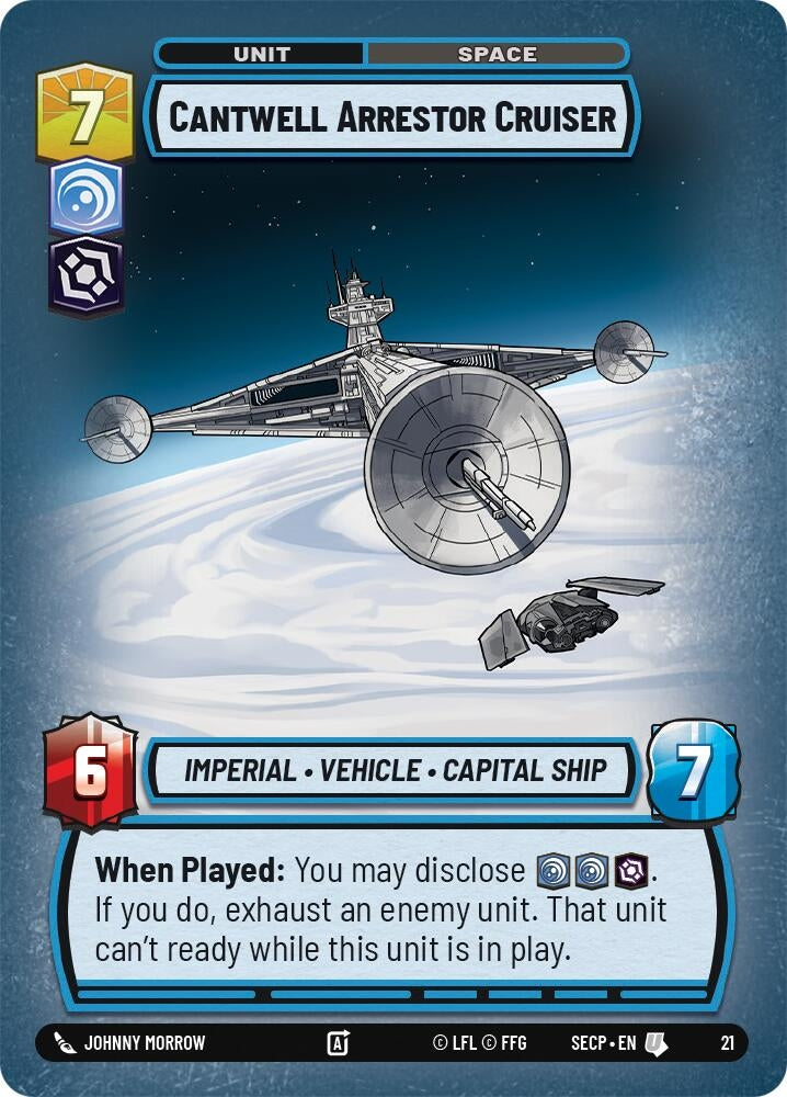 Image for Cantwell Arrestor Cruiser (Foil) - Star Wars: Unlimited