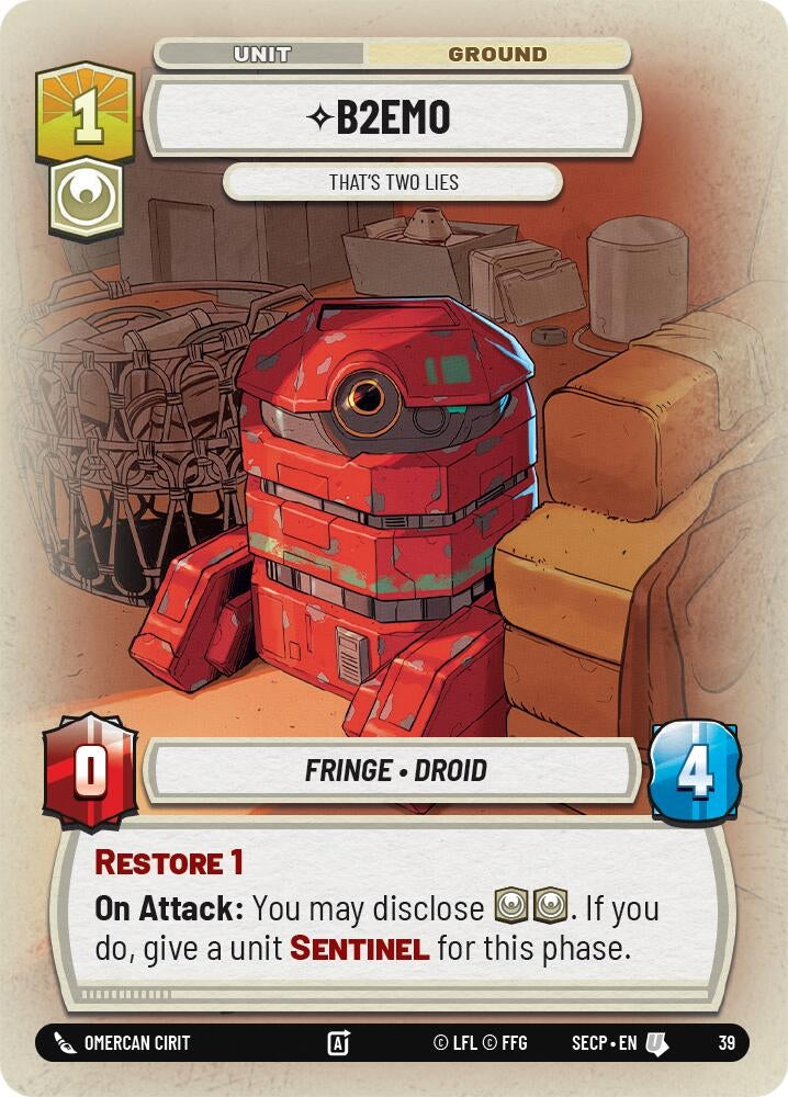Image for B2EMO - That's Two Lies (Foil) - Star Wars: Unlimited