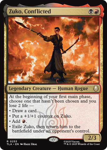 Image for Zuko, Conflicted (253) (Avatar: The Last Airbender) - Magic: The Gathering