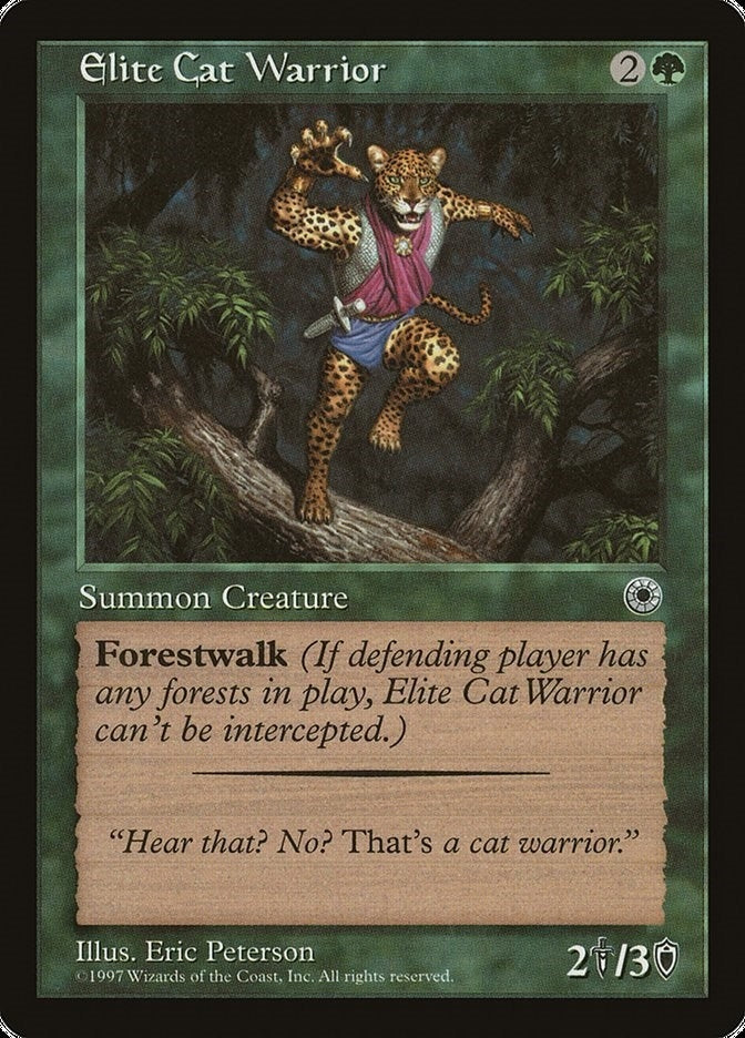 Elite Cat Warrior Flavor Text (163) [POR]