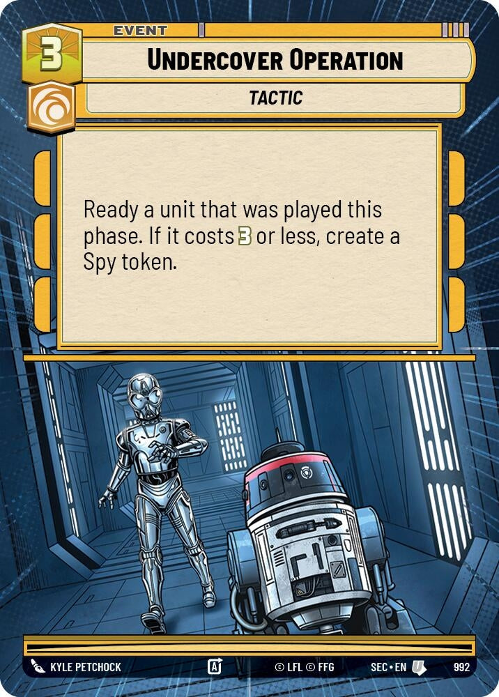 Image for Undercover Operation (Hyperspace Foil) (992) (Secrets of Power) - Star Wars: Unlimited