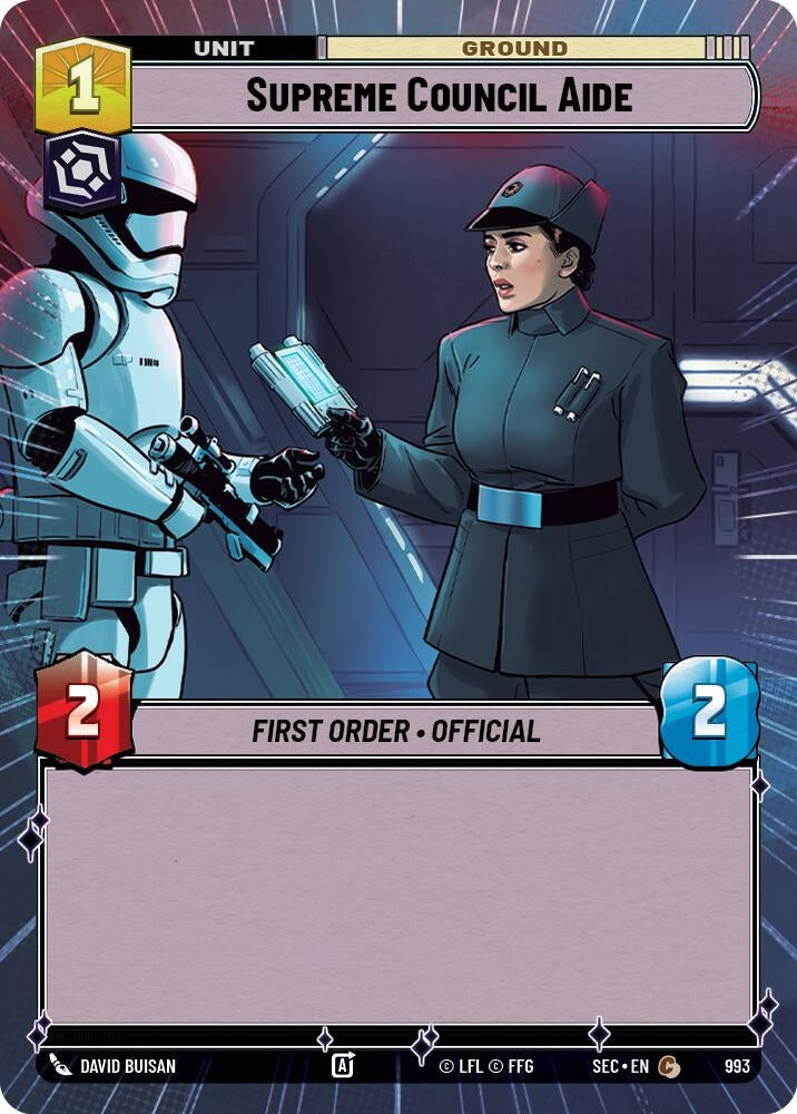 Image for Supreme Council Aide (Hyperspace Foil) (993) (Secrets of Power) - Star Wars: Unlimited