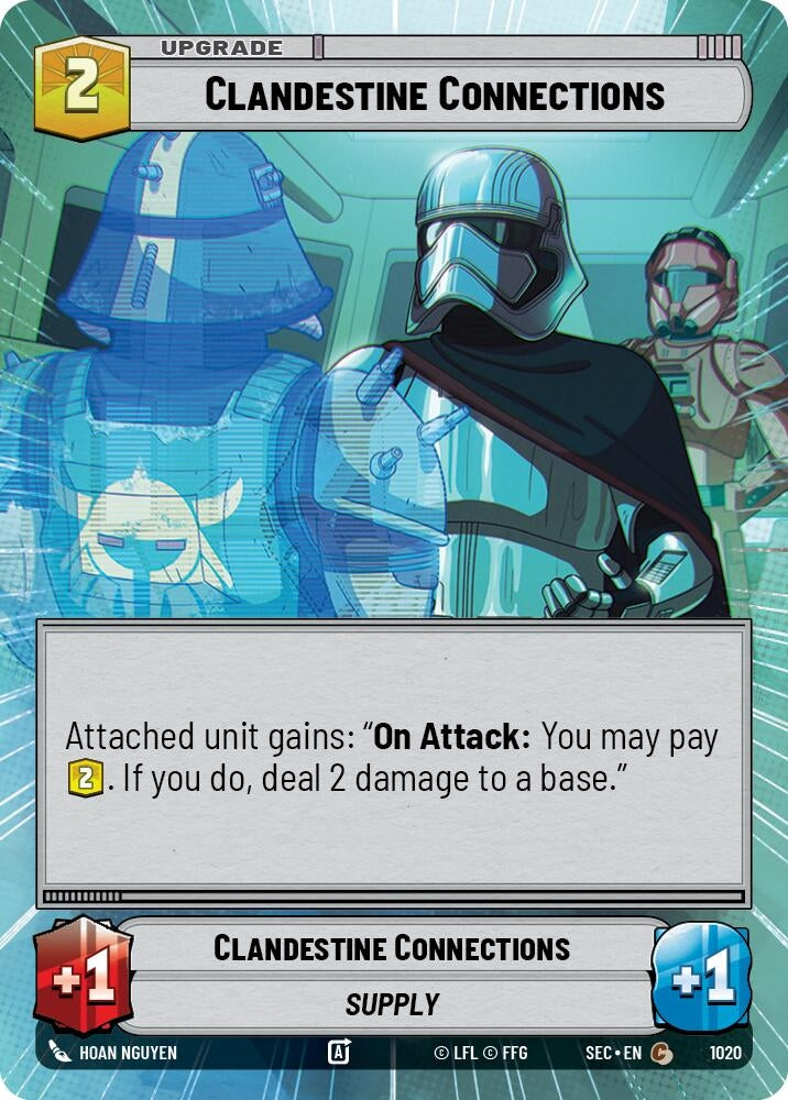 Image for Clandestine Connections (Hyperspace Foil) (1020) (Secrets of Power) - Star Wars: Unlimited
