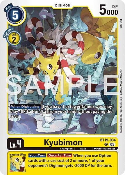 Image for Kyubimon (BT19-034) (Alternate Art) (BT19-034 C) - Digimon Card Game