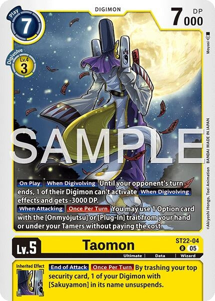 Image for Taomon (ST22-04 R) - Digimon Card Game