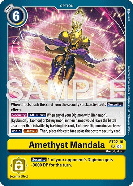 Image for Amethyst Mandala (ST22-10 SR) - Digimon Card Game