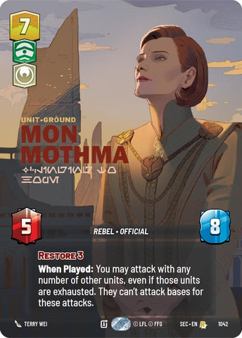 Image for Mon Mothma - Clinging to Hope (Prestige) (1042) (Secrets of Power) - Star Wars: Unlimited