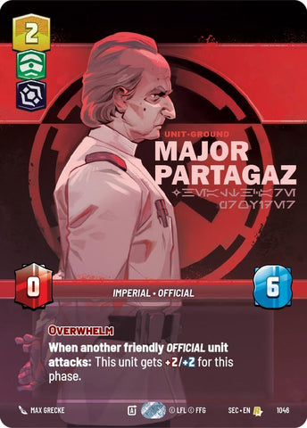 Image for Major Partagaz - Healthcare Provider (Prestige) (1046) (Secrets of Power) - Star Wars: Unlimited