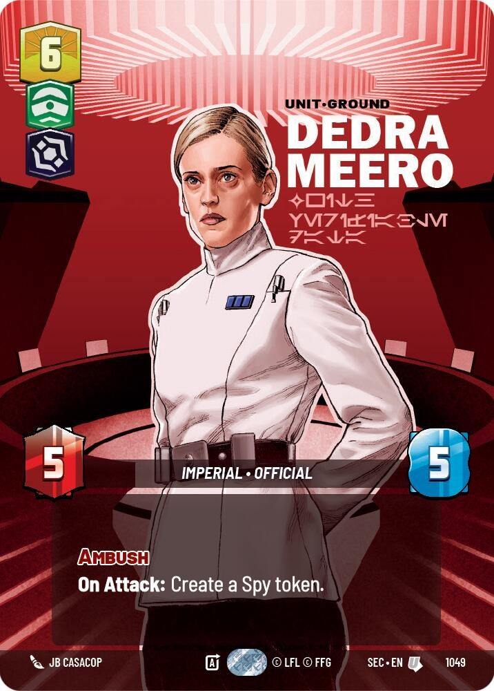 Image for Dedra Meero - With Verifiable Data (Prestige) (1049) (Secrets of Power) - Star Wars: Unlimited