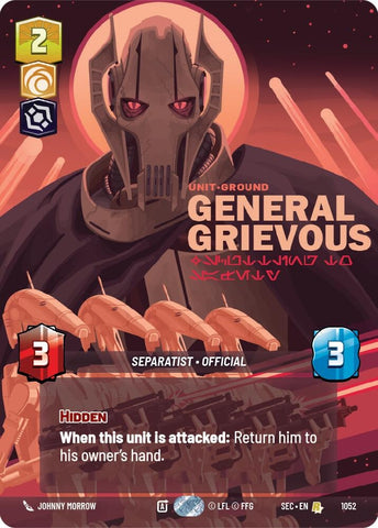 Image for General Grievous - Scuttling to Safety (Prestige) (1052) (Secrets of Power) - Star Wars: Unlimited