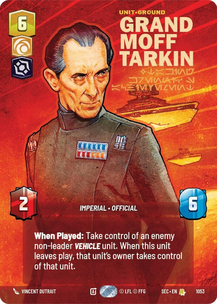 Image for Grand Moff Tarkin - Taking Krennic's Achievement (Prestige) (1053) (Secrets of Power) - Star Wars: Unlimited