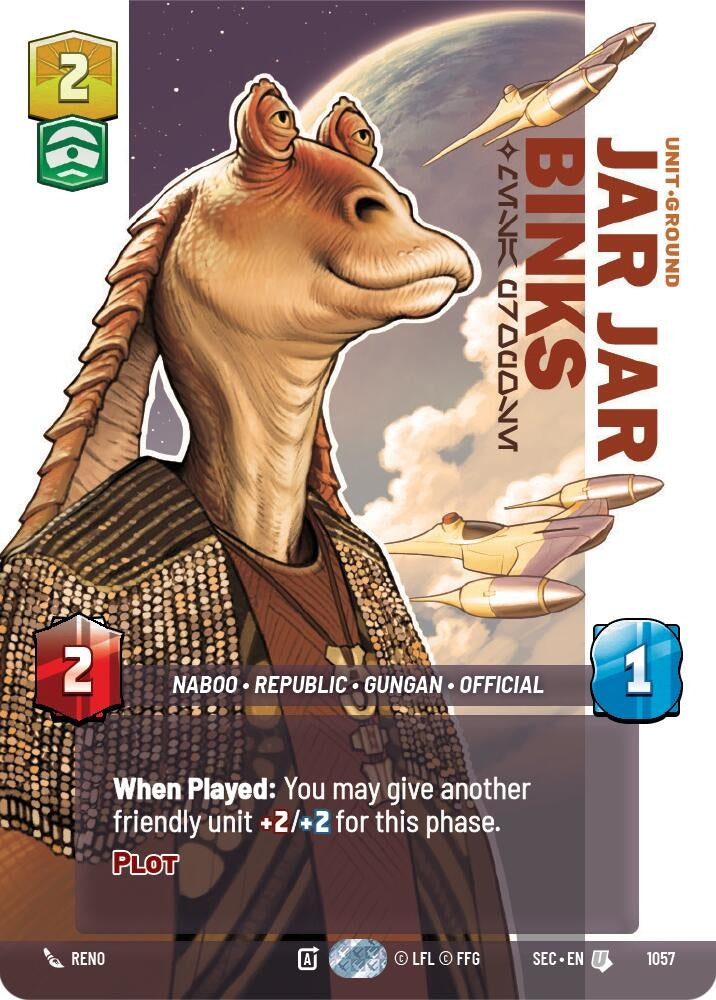 Image for Jar Jar Binks - Mesa Propose (Prestige) (1057) (Secrets of Power) - Star Wars: Unlimited