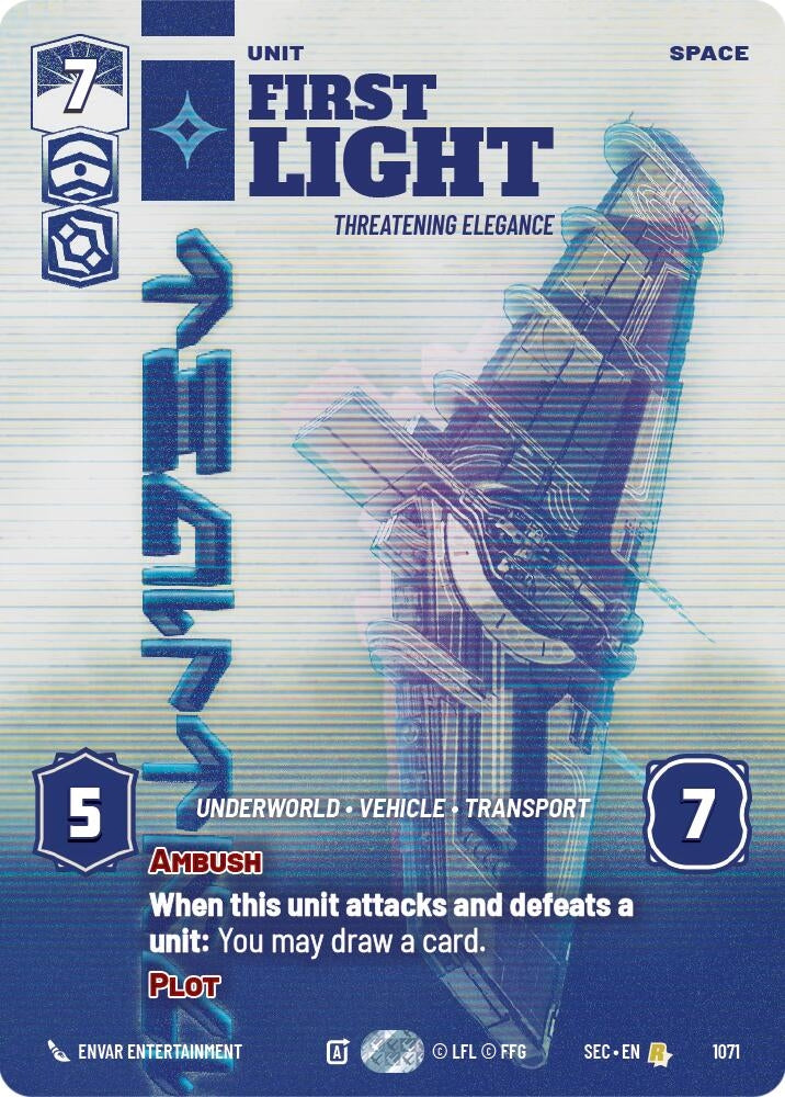 Image for First Light - Threatening Elegance (Prestige) (1071) (Secrets of Power) - Star Wars: Unlimited